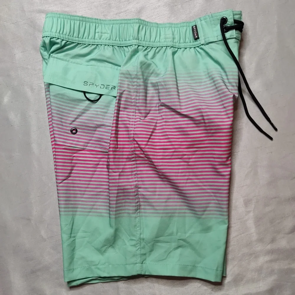 SPYDER SWIM Men Size Small Double Ombre Stripe 9